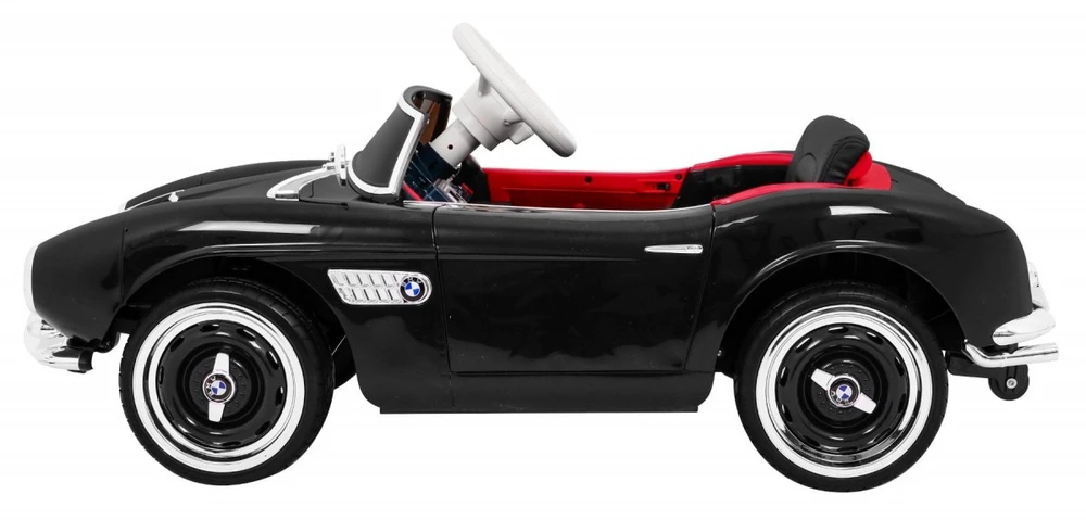 Ramiz Autko BMW 507 Retro elektryczne vaikams Juodas Roadster