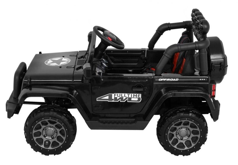 RAMIZ Elektromobilis Full Time 4WD 4x4, Juodas
