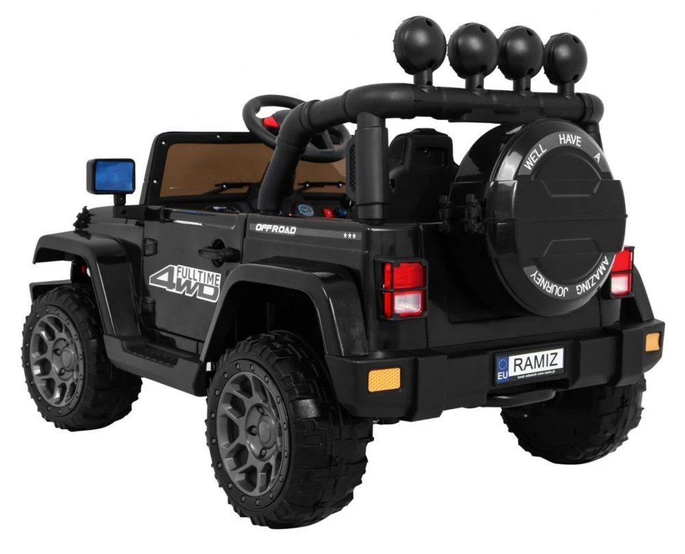 RAMIZ Elektromobilis Full Time 4WD 4x4, Juodas