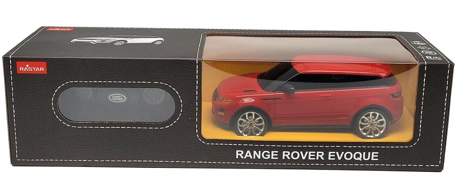 Range Rover Evoque R/C mastelis 1:24 Rastar 46900 nuotoliniu būdu valdomas raudonas automobilis