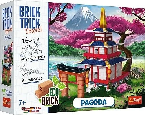 Rankdarbių rinkinys kelioninė pagoda M Brick Trick Trefl