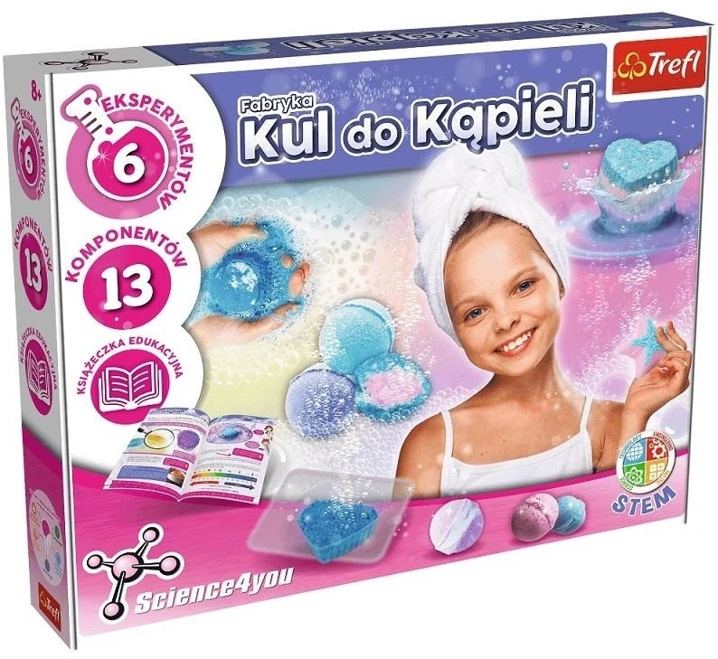 Rankdarbių rinkinys kvapnioms vonios burbulams gaminti Trefl