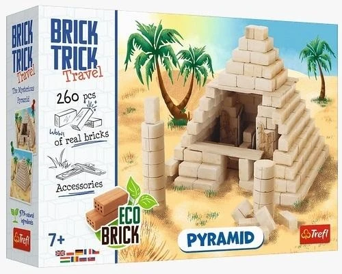 Rankdarbių rinkinys piramidės statybai Brick Trick Travel Trefl