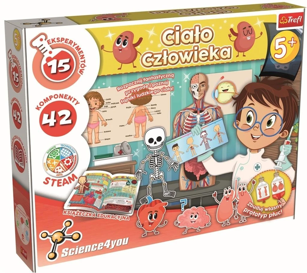 Rankdarbių rinkinys žmogaus kūno sistemoms pažinti Science 4 You TREFL