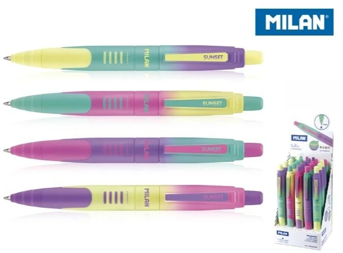 Rašikliai compact sunset mėlyni 20 vnt MILAN