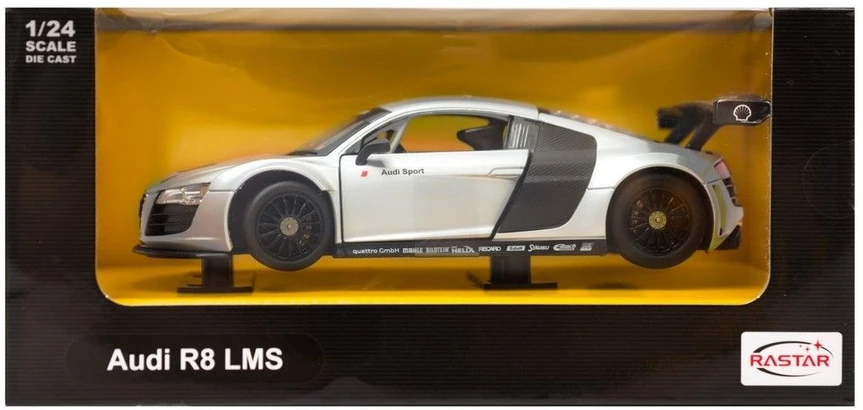 Rastar AUDI R8 LMS 56100 1:24 sidabro spalvos