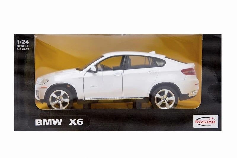 Rastar BMW X6 41500 1:24 baltas