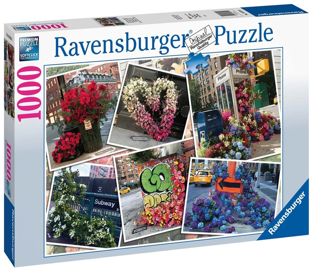 Ravensburger 2D Dėlionė 1000 vnt. - Niujorko gėlių nuotraukos