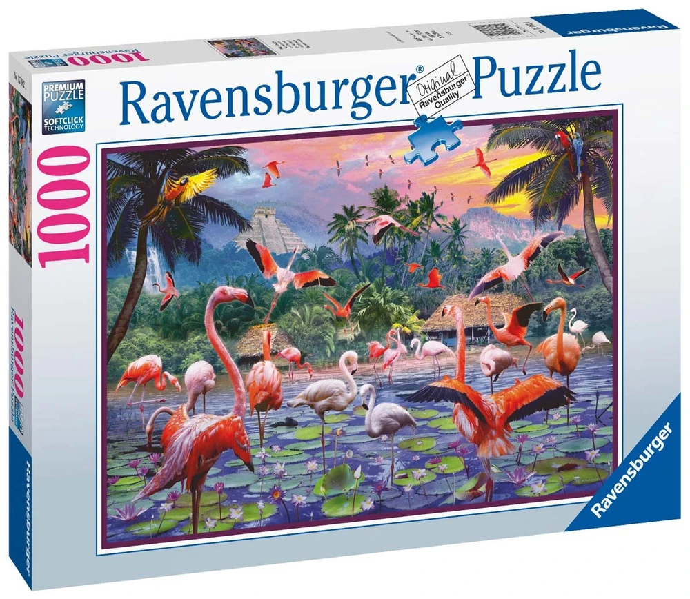 Ravensburger Dėlionė 1000 vnt. - Flamingai