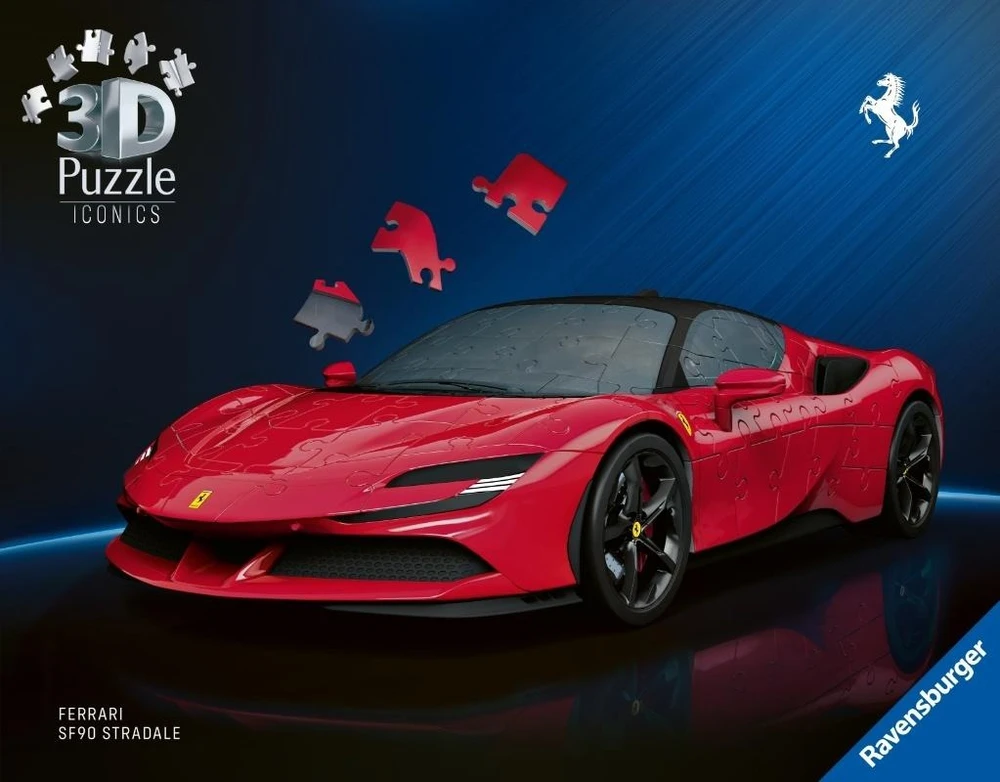 Dėlionė Ravensburger Puzzle 3D Iconics Ferrari Stradale 108el