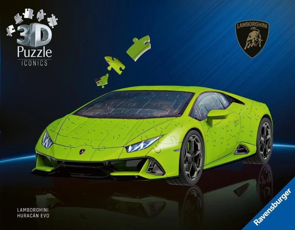 Ravensburger 3D dėlionė Lamborghini Huracán EVO Verde