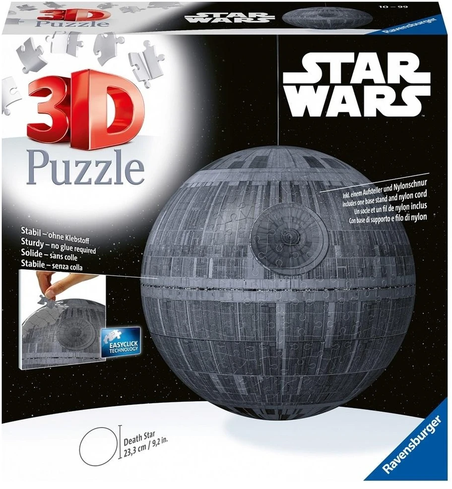 3D dėlionė Su planeta Ravensburger Star Wars (Žvaigždžių karai), 11555, 540 d.