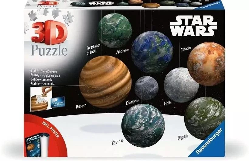Ravensburger 3D dėlionė Star Wars galaktika 531 detalė