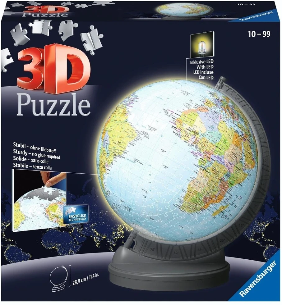 Ravensburger 3D Dėlionė 548 vnt. - Šviečiantis gaublys