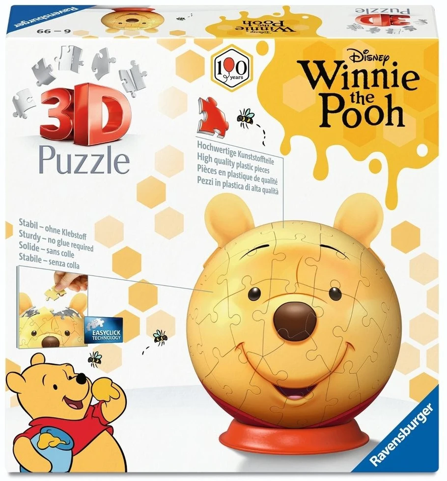 Ravensburger 3D dėlionė Winnie Pooh su ausytėmis
