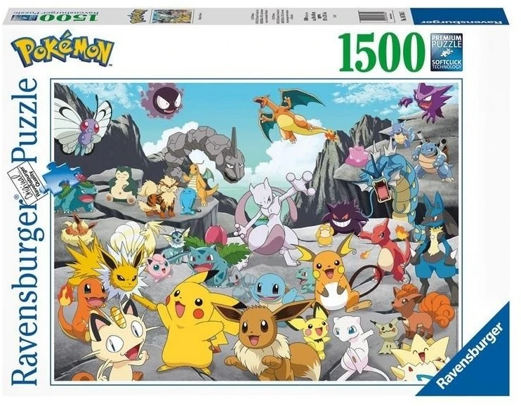 Ravensburger Dėlionė 1500 vnt. - Pokemonai