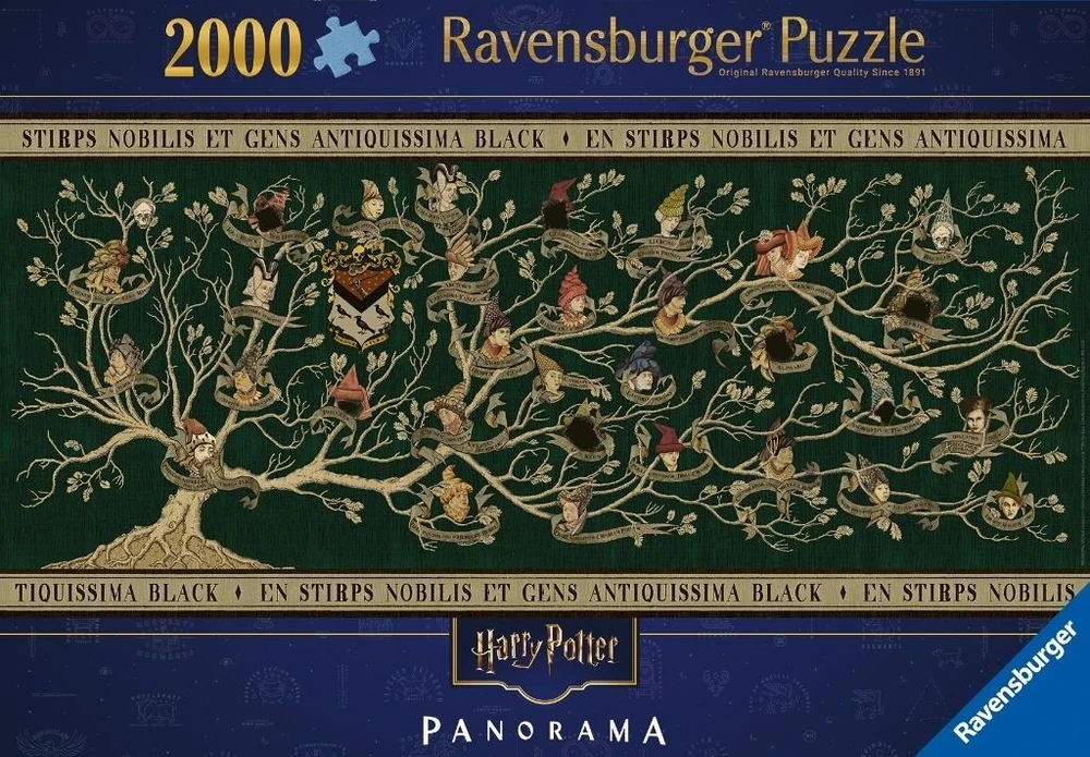 Ravensburger Dėlionė 2000 vnt. - Haris Poteris: šeimos medis