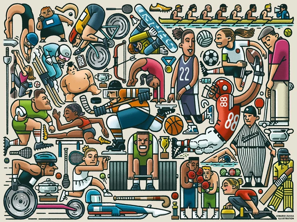 Ravensburger Dėlionė 750 vnt. - Atletai