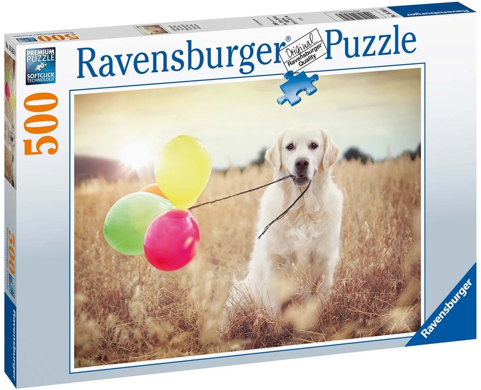 Ravensburger Dėlionė 500 vnt. - Šuo su balionais