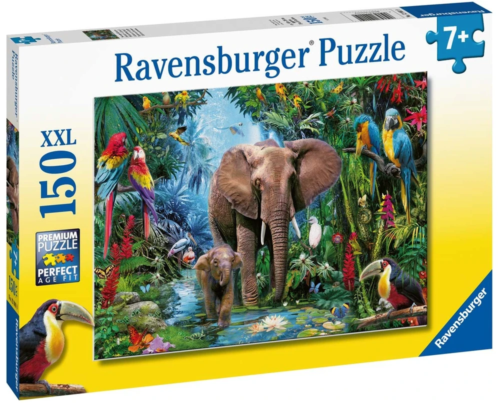 Ravensburger Dėlionė 150 vnt. - Drambliai džiunglėse