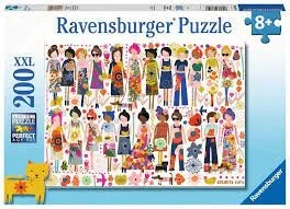 Ravensburger Dėlionė 200 vnt. - Gėlės ir draugai