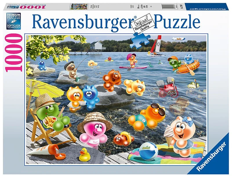 Ravensburger dėlionė 1000 vnt. - Gelini piknikas prie ežero