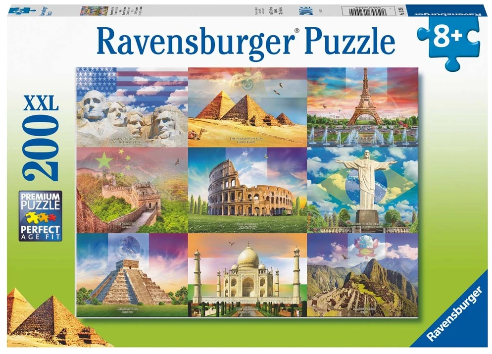 Ravensburger "XXL" Dėlionė 200 vnt. - Monumentai