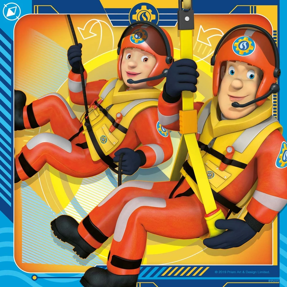 Ravensburger Dėlionė 3x49 vnt. - Ugniagesys Samas į pagalbą!