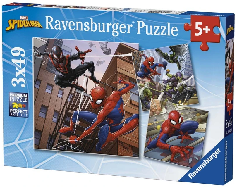 Ravensburger Dėlionė 3x49 vnt. - Žmogus-voras veiksme