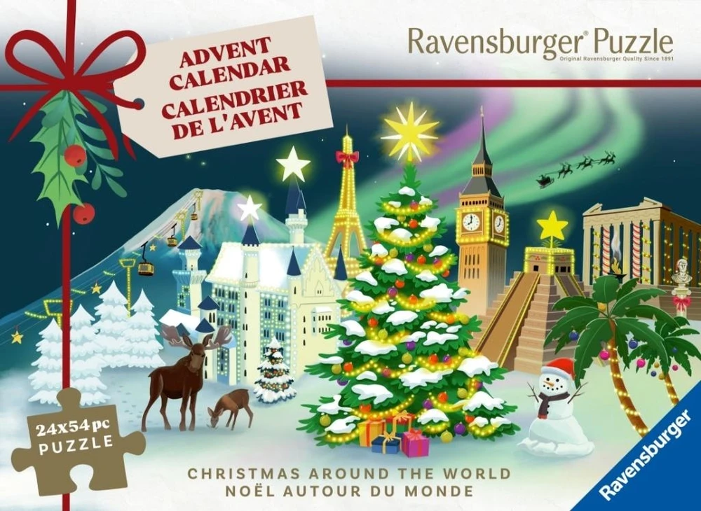 Ravensburger Dėlionių kalendorius advento 24x54 detalių