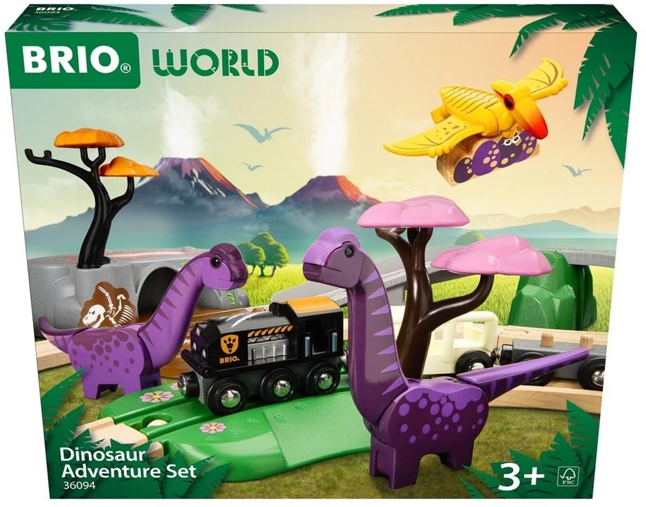 BRIO | WORLD Dinosaur Adventure Set, 36094