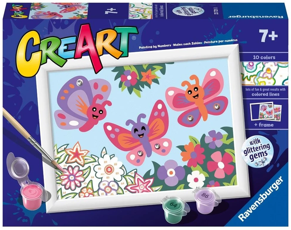 Ravensburger Kūrybinis rinkinys CreArt: Drugeliai