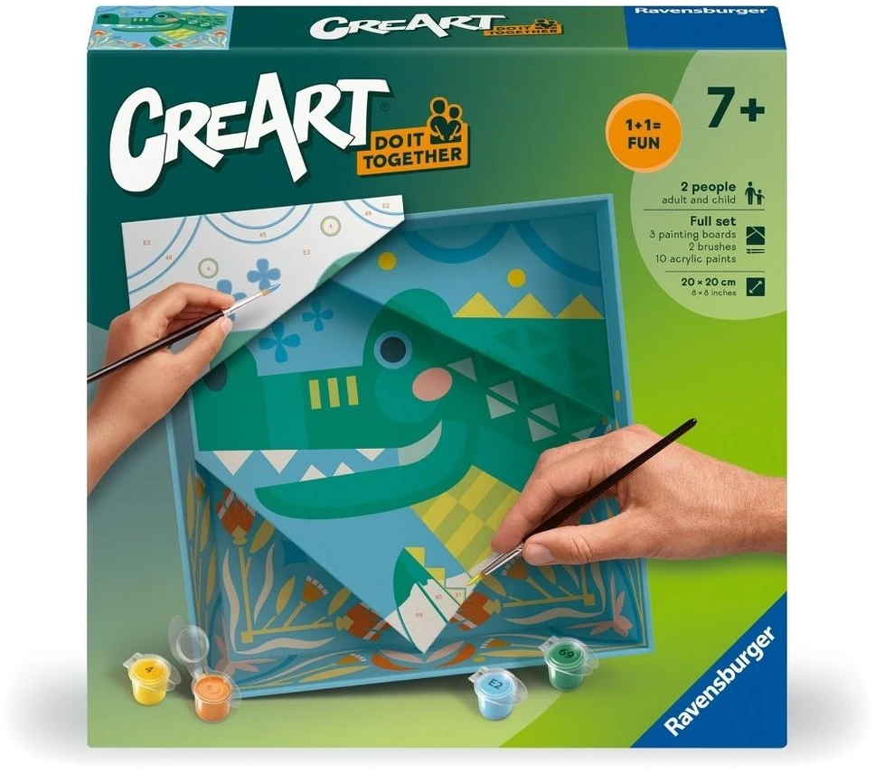 Ravensburger Tapyba pagal numerius CreArt Do it together Krokodilas