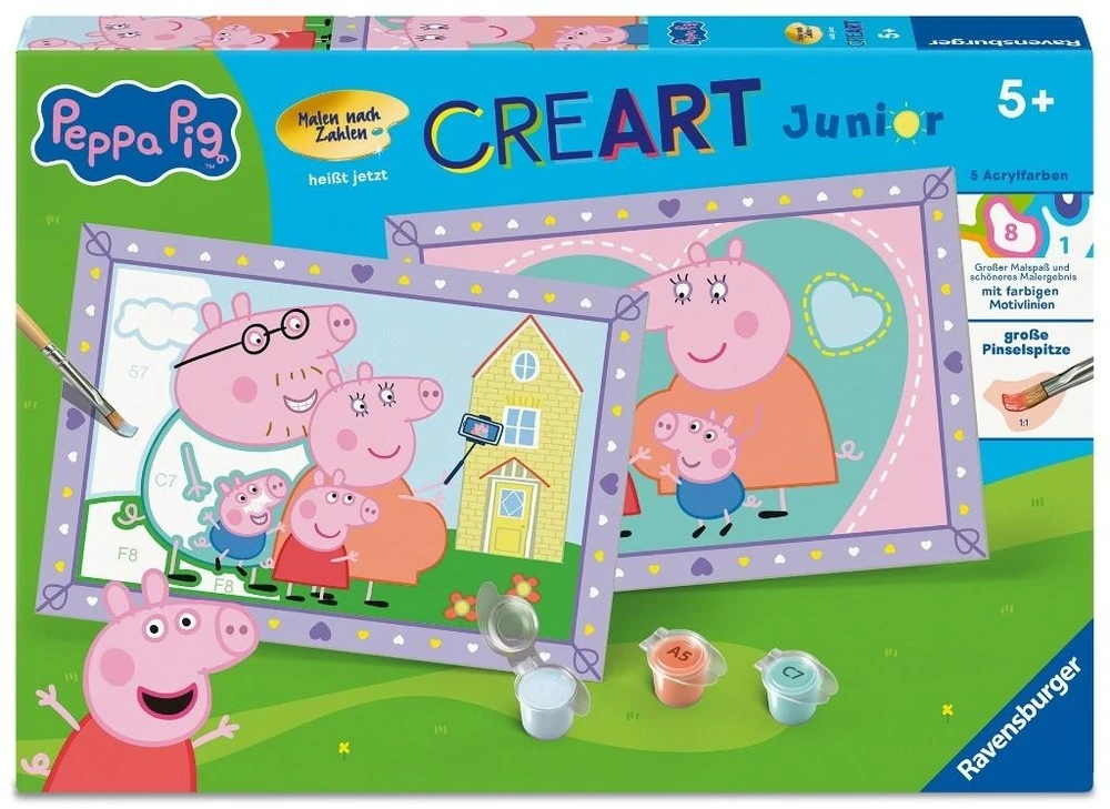 Ravensburger Kūrybinis rinkinys vaikams su Peppa Pig piešiniais