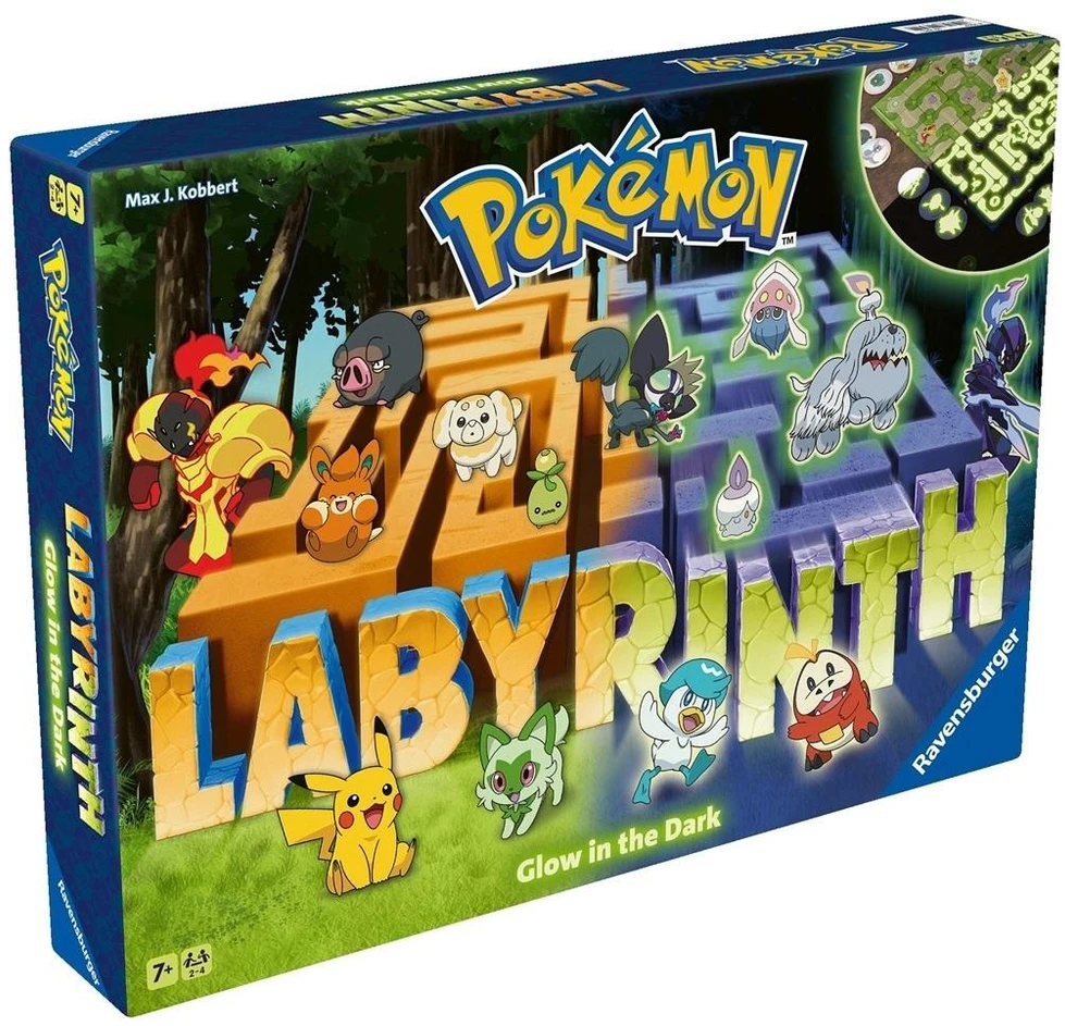 Ravensburger Dark RAV žaidimas Labyrinth Pokémon, švytintis tamsoje.22839