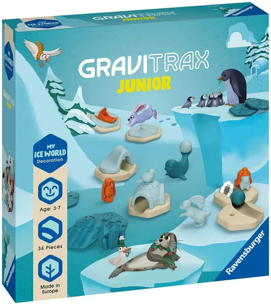 Ravensburger Mokslinis tiriamasis žaidimas GraviTrax Junior ledinis papildymas