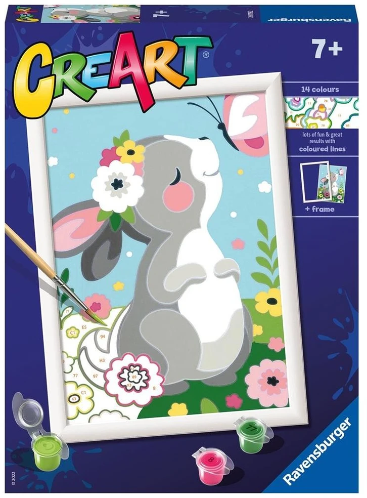 Tapymas pagal skaičius Beautiful Bunny 20179 Ravensburger