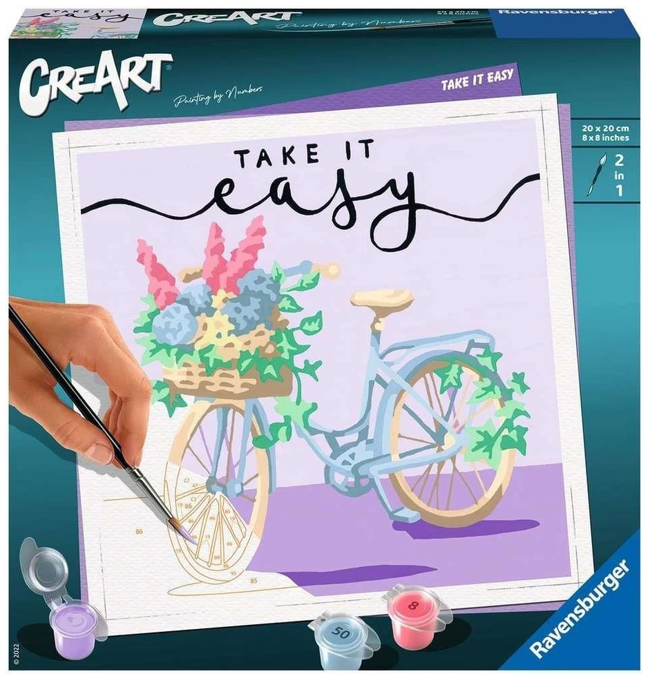 Ravensburger Rankdarbių rinkinys piešimui CreArt Take it easy 20x20cm