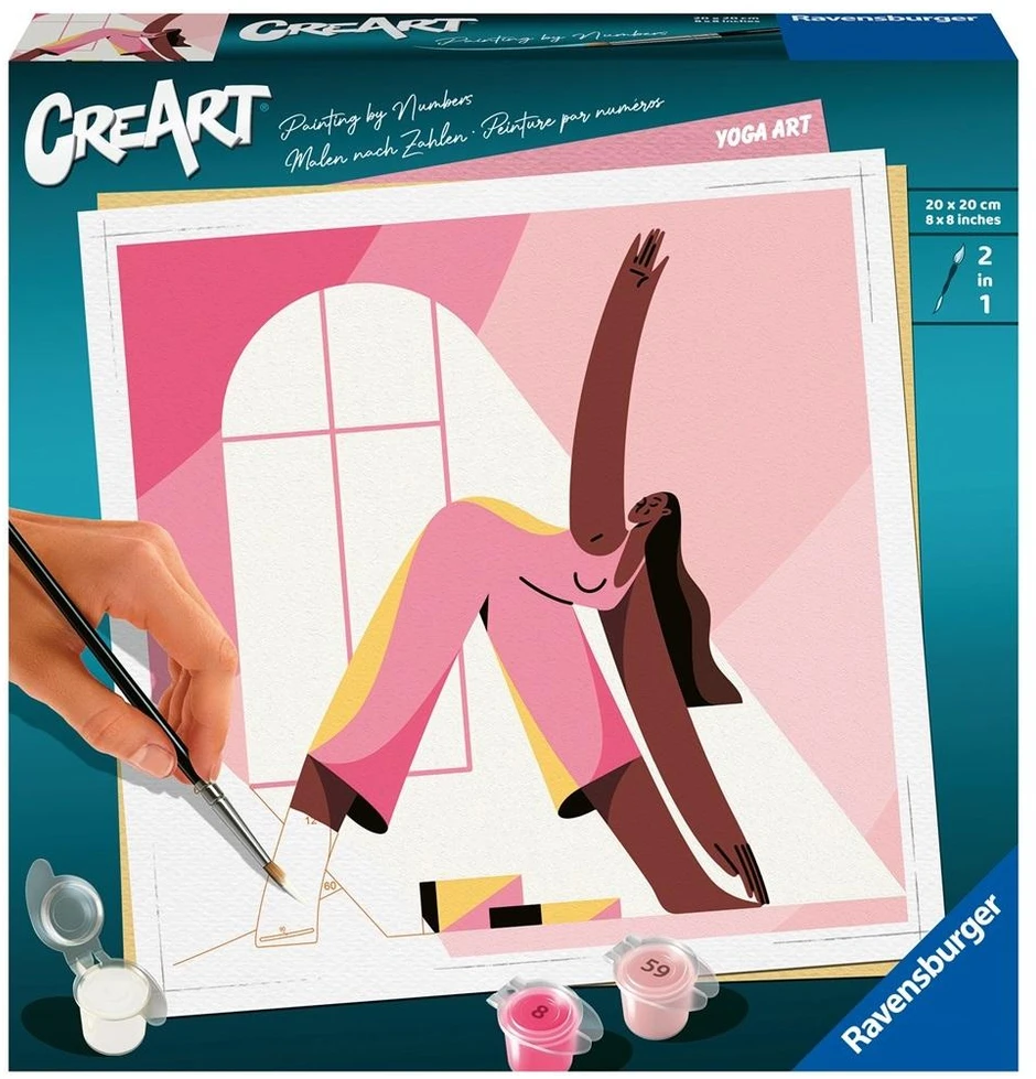 Piešimo pagal skaičius rinkinys CreArt Ravensburger 23668 Yoga