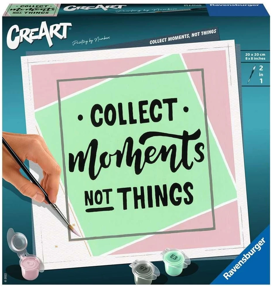 Dėlionė Tapymas pagal skaičius CreArt Collect Moments Not Things 20270 Ravensburger