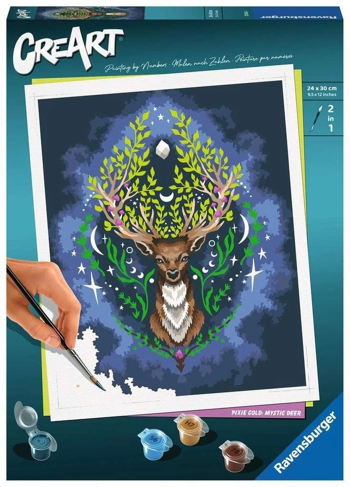 Piešimo pagal skaičius rinkinys CreArt Ravensburger 23640