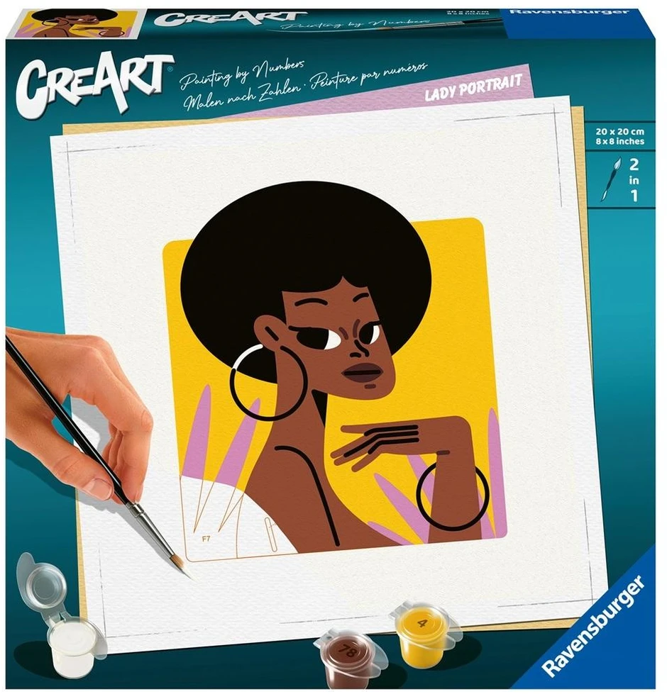 Tapyba pagal skaičius Portrait CreArt 23669 Ravensburger