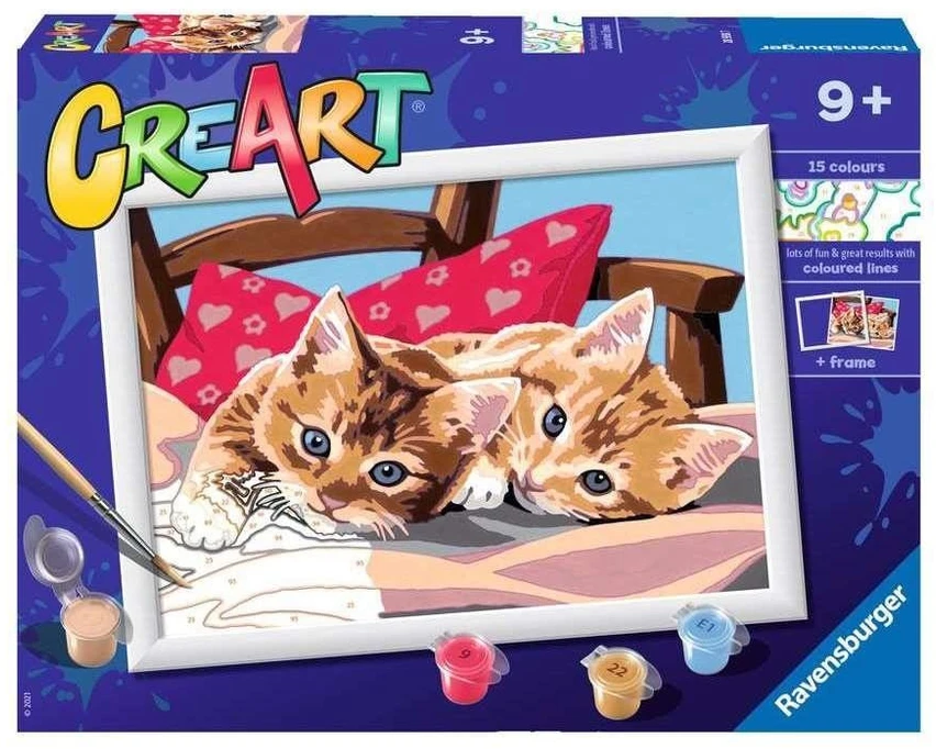 Ravensburger Rankdarbių rinkinys vaikams du mieli katinėliai