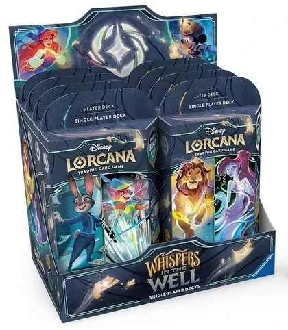 Ravensburger Stalo žaidimas Disney Lorcana pradinė kortų kaladė 8 rinkinių rinkinys