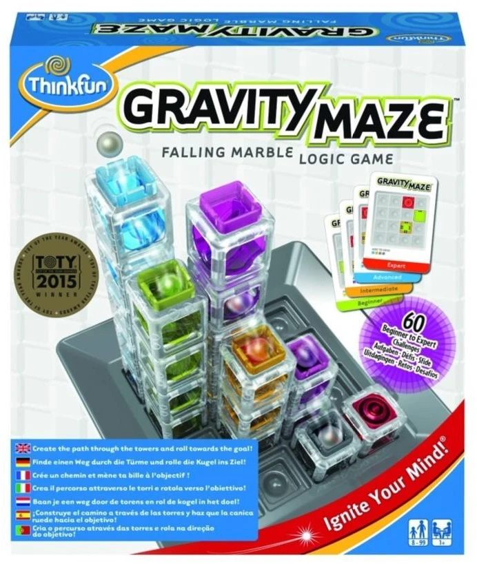 Ravensburger Stalo žaidimas loginis Gravity Maze su bokšteliais