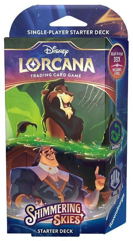 Ravensburger Disney Lorcana Scar & Kronk startinė kaladė, 60 kortų, anglų k.