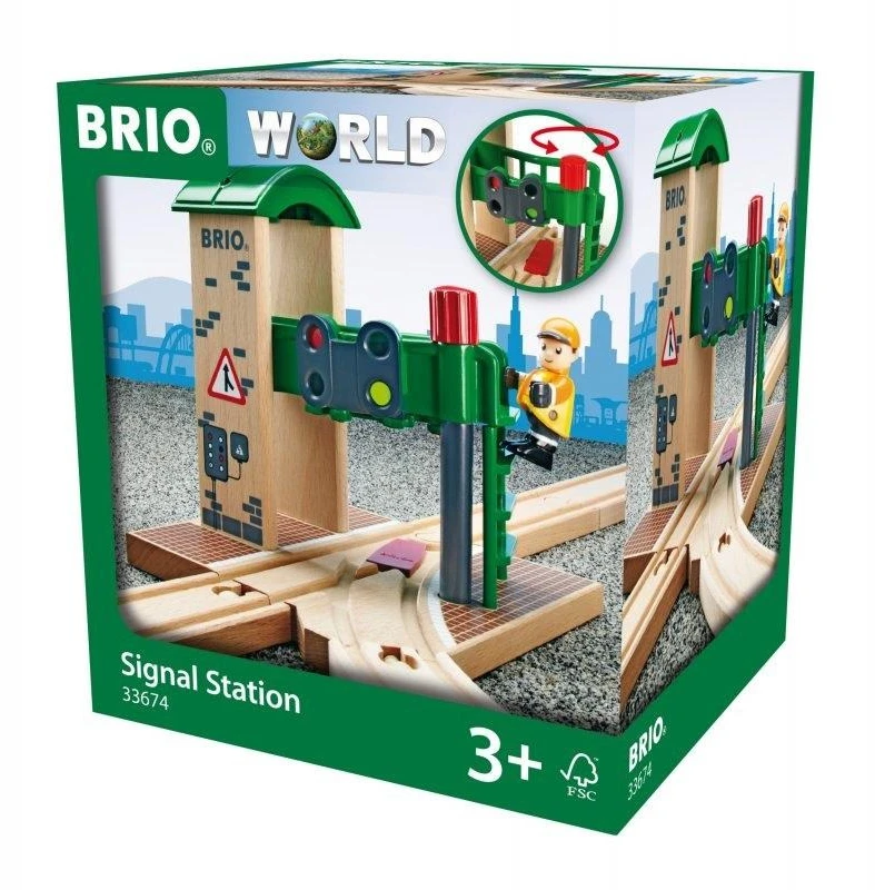 BRIO RAILWAY šviesoforo stotelė, 33674000