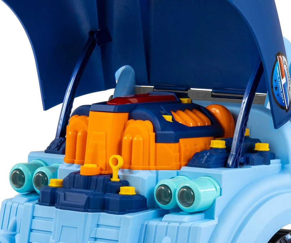 Realistiškas automobilio priekio modelis su atidaromu gaubtu Milly Mally N-GINE mėlynas
