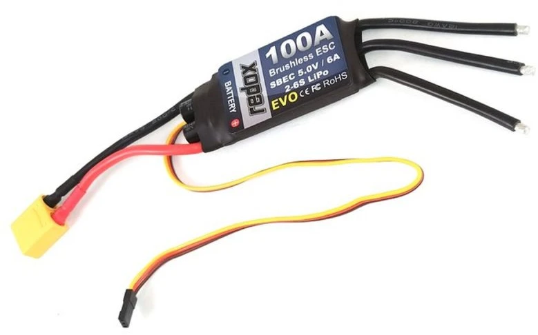 Redox EVO 100A universalus RC variklio reguliatorius