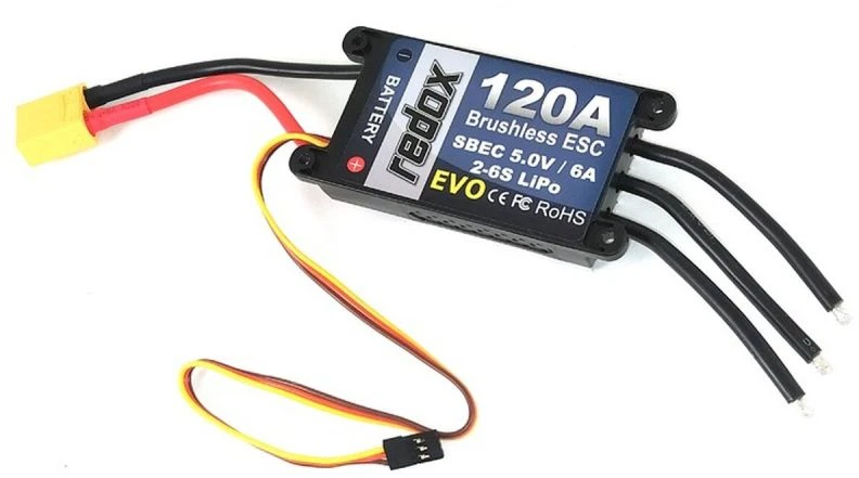 Redox EVO 120A universalus RC variklio reguliatorius